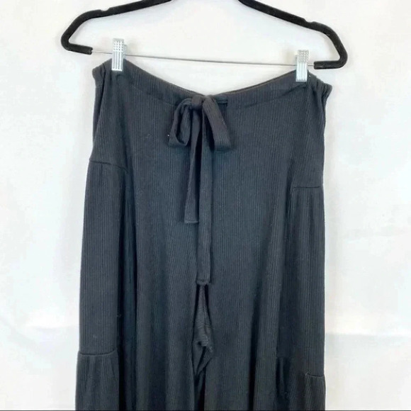 NWT Free People Porter Wide Leg Crop Top Matching Set in Black Small - Picture 9 of 11